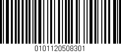 Código de barras (EAN, GTIN, SKU, ISBN): '0101120508301'