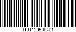 Código de barras (EAN, GTIN, SKU, ISBN): '0101120508401'