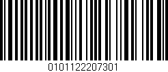 Código de barras (EAN, GTIN, SKU, ISBN): '0101122207301'
