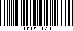 Código de barras (EAN, GTIN, SKU, ISBN): '0101123300701'