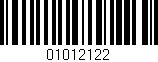 Código de barras (EAN, GTIN, SKU, ISBN): '01012122'