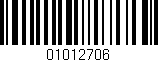 Código de barras (EAN, GTIN, SKU, ISBN): '01012706'