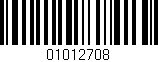 Código de barras (EAN, GTIN, SKU, ISBN): '01012708'