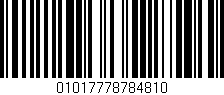 Código de barras (EAN, GTIN, SKU, ISBN): '01017778784810'