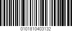 Código de barras (EAN, GTIN, SKU, ISBN): '0101810403132'