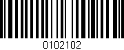 Código de barras (EAN, GTIN, SKU, ISBN): '0102102'