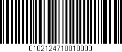 Código de barras (EAN, GTIN, SKU, ISBN): '0102124710010000'