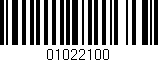 Código de barras (EAN, GTIN, SKU, ISBN): '01022100'