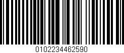 Código de barras (EAN, GTIN, SKU, ISBN): '0102234462590'