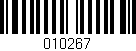 Código de barras (EAN, GTIN, SKU, ISBN): '010267'
