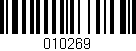 Código de barras (EAN, GTIN, SKU, ISBN): '010269'