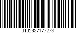 Código de barras (EAN, GTIN, SKU, ISBN): '0102837177273'