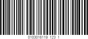 Código de barras (EAN, GTIN, SKU, ISBN): '0103016119_123_1'