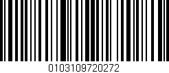 Código de barras (EAN, GTIN, SKU, ISBN): '0103109720272'