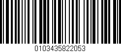 Código de barras (EAN, GTIN, SKU, ISBN): '0103435822053'