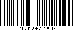 Código de barras (EAN, GTIN, SKU, ISBN): '0104032767112906'
