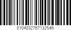 Código de barras (EAN, GTIN, SKU, ISBN): '0104032767132546'