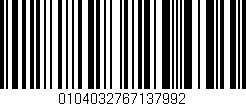 Código de barras (EAN, GTIN, SKU, ISBN): '0104032767137992'