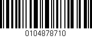 Código de barras (EAN, GTIN, SKU, ISBN): '0104878710'