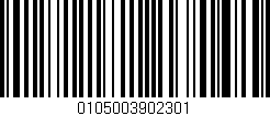 Código de barras (EAN, GTIN, SKU, ISBN): '0105003902301'