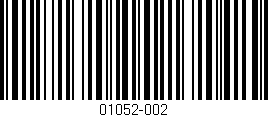 Código de barras (EAN, GTIN, SKU, ISBN): '01052-002'