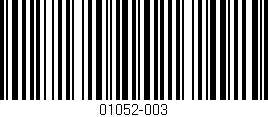 Código de barras (EAN, GTIN, SKU, ISBN): '01052-003'
