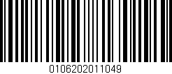 Código de barras (EAN, GTIN, SKU, ISBN): '0106202011049'