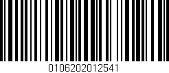 Código de barras (EAN, GTIN, SKU, ISBN): '0106202012541'