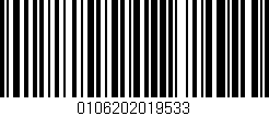 Código de barras (EAN, GTIN, SKU, ISBN): '0106202019533'