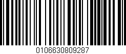 Código de barras (EAN, GTIN, SKU, ISBN): '0106630809287'