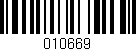Código de barras (EAN, GTIN, SKU, ISBN): '010669'