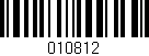 Código de barras (EAN, GTIN, SKU, ISBN): '010812'