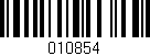 Código de barras (EAN, GTIN, SKU, ISBN): '010854'