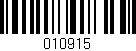 Código de barras (EAN, GTIN, SKU, ISBN): '010915'