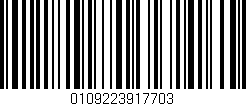 Código de barras (EAN, GTIN, SKU, ISBN): '0109223917703'
