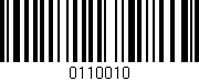Código de barras (EAN, GTIN, SKU, ISBN): '0110010'