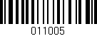 Código de barras (EAN, GTIN, SKU, ISBN): '011005'