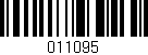 Código de barras (EAN, GTIN, SKU, ISBN): '011095'