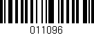 Código de barras (EAN, GTIN, SKU, ISBN): '011096'