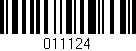 Código de barras (EAN, GTIN, SKU, ISBN): '011124'