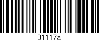 Código de barras (EAN, GTIN, SKU, ISBN): '01117a'