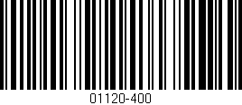 Código de barras (EAN, GTIN, SKU, ISBN): '01120-400'