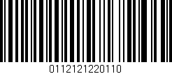 Código de barras (EAN, GTIN, SKU, ISBN): '0112121220110'