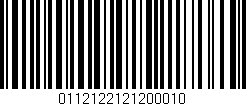 Código de barras (EAN, GTIN, SKU, ISBN): '0112122121200010'