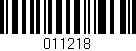 Código de barras (EAN, GTIN, SKU, ISBN): '011218'