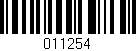 Código de barras (EAN, GTIN, SKU, ISBN): '011254'