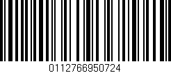 Código de barras (EAN, GTIN, SKU, ISBN): '0112766950724'