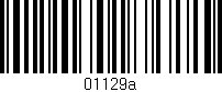 Código de barras (EAN, GTIN, SKU, ISBN): '01129a'