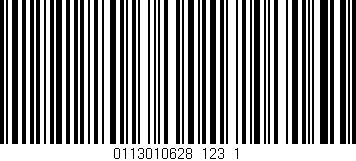 Código de barras (EAN, GTIN, SKU, ISBN): '0113010628_123_1'