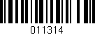 Código de barras (EAN, GTIN, SKU, ISBN): '011314'